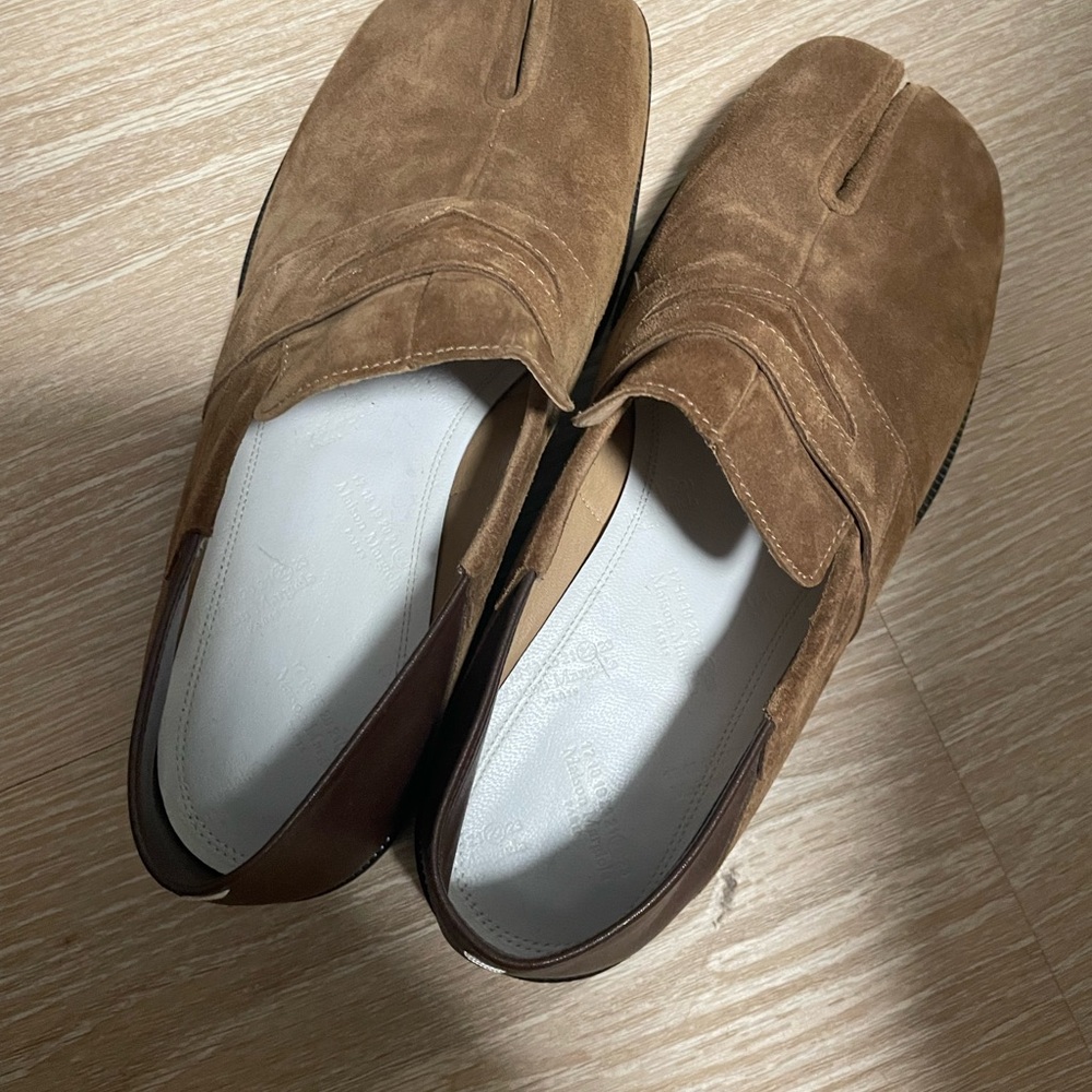 Maison Martin Margiela Tan Suede Slip-Ons